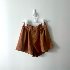 Brown paperbag shorts from Korea